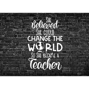 teaching vinyl decal for class room or car. 7 inch design SHIPS FAST!